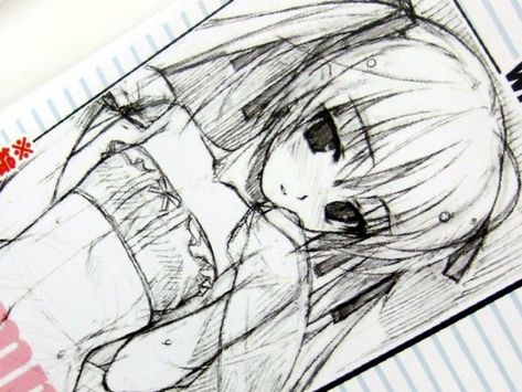 Dotted Paper Drawing, Moe Artstyle, Moe Art Style, Yosuga No Sora, Moe Art, 2000s Art, Abc Art, 2000s Anime, Cute Kawaii Drawings