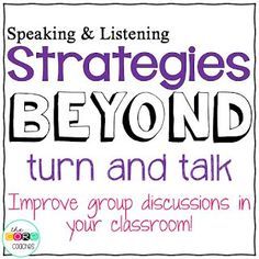 Discussion Strategies For Elementary, Discussion Strategies, Cooperative Learning Strategies, Accountable Talk, Turn And Talk, Group Discussion, Classroom Discussion, Engagement Strategies, Instructional Strategies