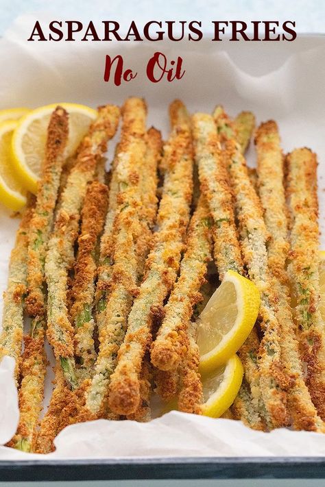 Parmesan Crusted Asparagus, Air Fryer Asparagus, Fried Asparagus, Asparagus Recipes Baked, Parmesan Asparagus, Asparagus Fries, Air Fryer Dinner Recipes, Grilled Veggies, Air Fryer Recipes Easy