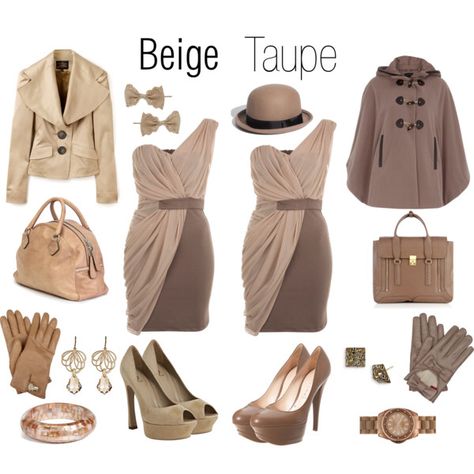 Beige vs Taupe 😍😍😍 Taupe And Beige Outfit, Taupe Outfit, Colour Block Dress, Taupe Fashion, Taupe Colour, Spring Light, Beige Outfit, Fall Capsule Wardrobe, Into Fashion