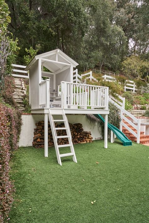 See inside Selma Blair's Los Angeles home House Preppy, Elevated Playhouse, Plum Paint, Blair House, Preppy House, Orange Chair, Selma Blair, Cape Cod Style, Ball Chair