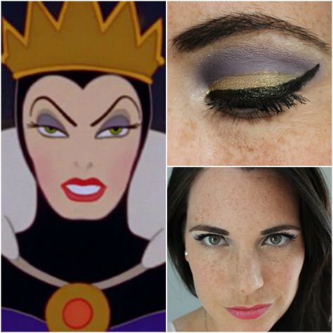 Evil Queen Eye Makeup Tutorial - Minute With Mary Evil Witch Snow White, Evil Queen Makeup, Disney Villains Makeup, Evil Queen From Snow White, Revlon Photoready Eye Art, Snow White Makeup, Disney Inspired Makeup, Evil Queen Costume, Snow White Queen