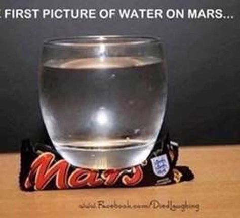 Water On Mars, Water Pictures, Latest Funny Jokes, Punch Bowl, One Pic, Mars, Shot Glass, Wine Glass, Funny Pictures