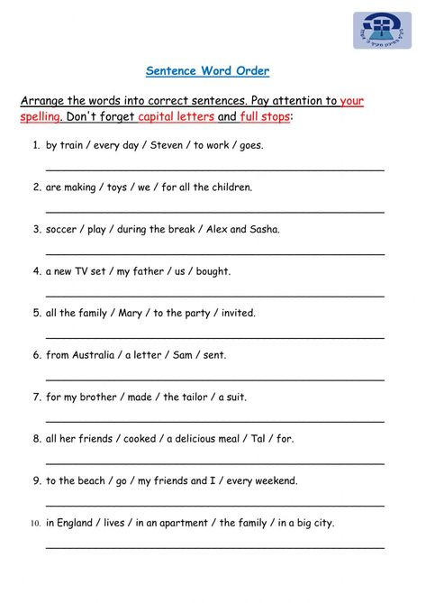 Expand Sentences Worksheet, Re Order Sentences Worksheet, Make Sentences Worksheet For Grade 2, Sentence Correction Worksheets 2nd Grade, Jumbled Sentences Worksheet For Class 3, Grade 9 English Worksheets, Word Order Worksheets Grade 1, Rearrange The Words To Make A Sentence, Sentence Worksheet For Grade 3