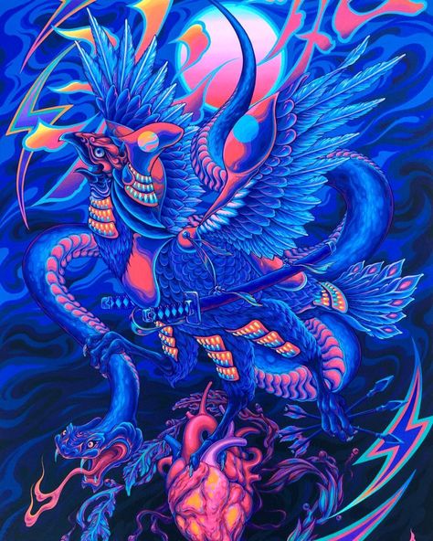 Phoenix Artwork, Vibrant Paintings, Asian Artwork, Fantastical Creatures, Dynamic Painting, Study Art, Professional Soccer, Japanese Tattoo Art, Tiger Art