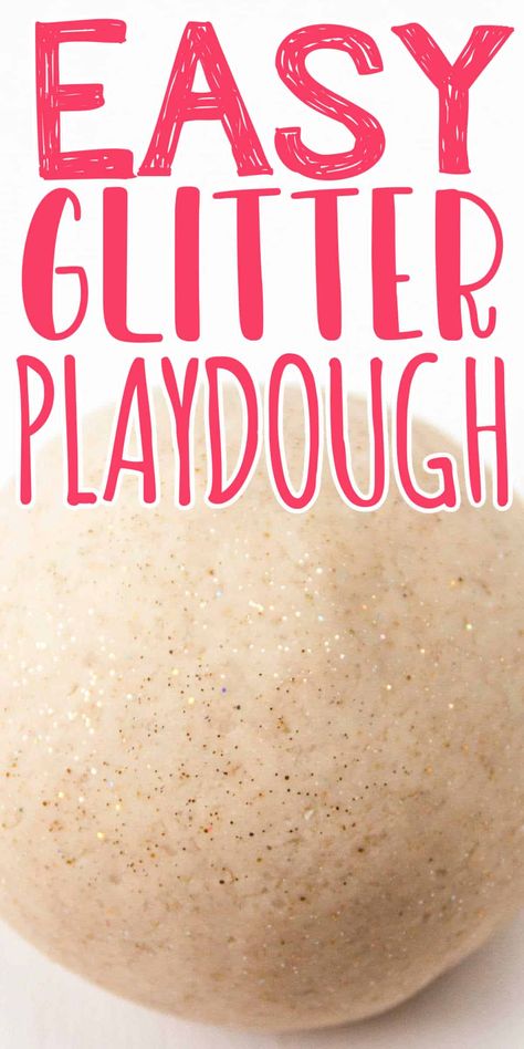 Home Made Playdough Recipe, Soft Playdough Recipe, Easy Homemade Playdough, Best Playdough Recipe, Glitter Playdough, Easy Homemade Playdough Recipe, Homemade Glitter, Diy Playdough, Homemade Playdough Recipe