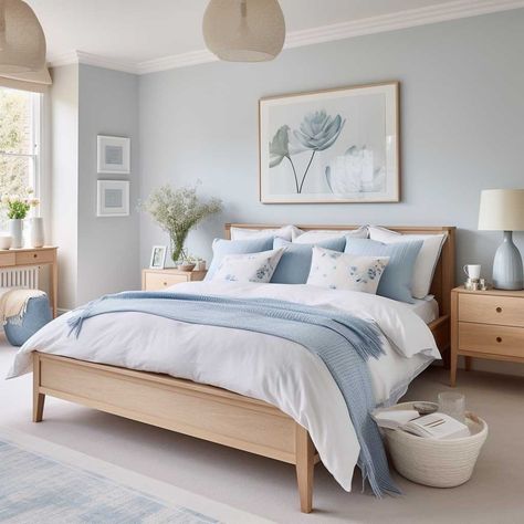 7+ Blue Bedroom Themes That Elevate Interior Design to New Heights • 333+ Inspiring Lifestyle Ideas Powder Blue Bedroom, Pale Blue Bedrooms, Baby Blue Bedrooms, Light Blue Bedroom, Blue Bedroom Walls, Inspiring Lifestyle, Blue Bedroom Decor, Lifestyle Ideas, Bedroom Refresh