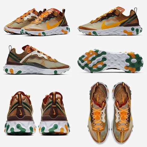 Most Expensive Sneakers, Puma Thunder, Casual Sneakers For Men, Tactical Fashion, Nike React Element 87, Sneaker Bar, Mens Boots Fashion, Mens Nike Shoes, Nike React