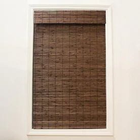 Bamboo Blinds & Window Shades at Lowes.com Woven Roman Shades, Sheer Roman Shades, Popular Window Treatments, Bamboo Roman Shades, Cordless Blinds, Cordless Roman Shades, Privacy Shades, Window Molding, Bamboo Light