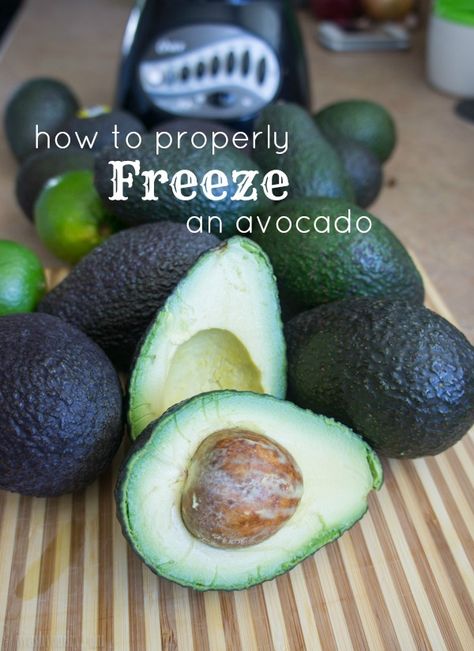 How to Properly Freeze an Avocado Frozen Avocado Uses, Frozen Avocado, Freeze Avocado, Freezing Vegetables, Carb Sides, Freezing Food, Freezer Cooking, Food Info, Avocado Recipes