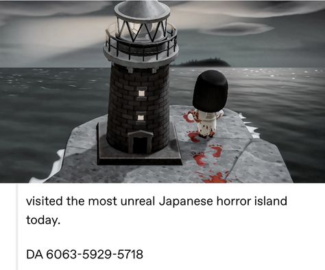 Acnh Ghost Design, Acnh The Shining, Animal Crossing Black And White, Horror Animal Crossing Island, Acnh Horror Codes, Ghost Face Animal Crossing, Animal Crossing Zombie, Acnh Horror Island Ideas, Acnh Grunge Island