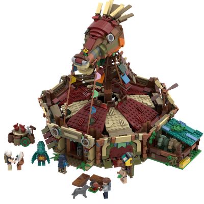 LEGO IDEAS - - The Legend of Zelda: BotW Stables Lego Zelda, Legend Of Zelda Botw, Fire Pit Bench, Horse Pens, Zelda Video Games, Used Legos, Botw Zelda, Zelda Botw, Lego Creative