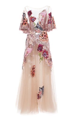 Colorful Wedding Suit Women, Temperley London Bridal, Petal Gown, Sukienki Maksi, Western Wedding Dresses, Embroidered Tulle, فستان سهرة, Tulle Gown, Beauty Dress