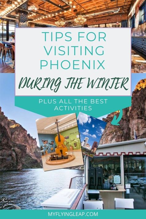 Want to know the best time to visit Phoenix, Arizona? Look no further than winter in Phoenix. Here's what to expect and top things to do. #phoenix #visitphoenix #lovephoenix #phoenixaz Phoenix In December, Phoenix Bucket List, Phoenix Shopping, Phoenix Hikes, Phoenix Travel, Goldfield Ghost Town, Phoenix Attractions, Tempe Town Lake, Phoenix Restaurants