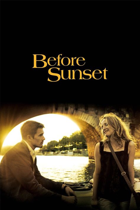 Before Sunset Movie, Julie Delpy, Sunset Poster, Inspirational Movies, Reservoir Dogs, I Love Cinema, Tv Series Online, Strong Feelings, Before Sunset