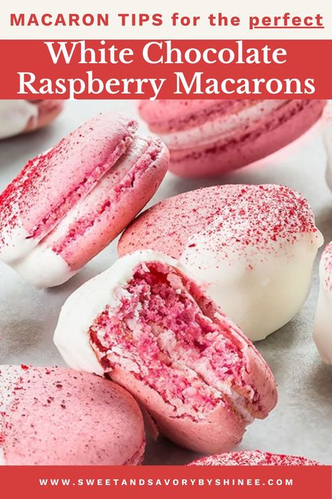 Valentines Macarons, Valentines Day Macarons, Valentines Baked Goods, Macaron Flavors Ideas, Valentines Day Macarons Flavors, Valentine’s Day Macarons, Valentines Macarons Flavors, Macaron Raspberry, Valentine Macaron Flavors