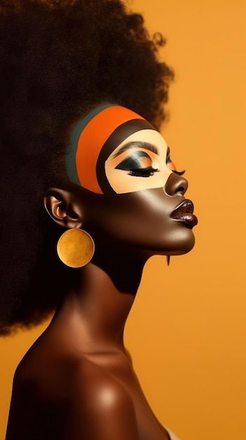 Poem Pictures, African Face Paint, African Illustration, African Portraits Art, Tribe Art, African Woman Art, Africa Art Design, African Women Art, Afrique Art