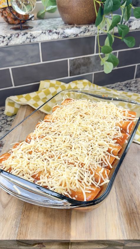 Freezer Friendly Beef Enchiladas Freezer Meal Enchiladas, Freezer Beef Burritos, Freezer Meals Burritos, Taco Casserole Freezer Meal, Freezer Beef Enchiladas, Freezing Enchiladas, Freezer Enchiladas, Frozen Enchiladas, Freezer Burritos