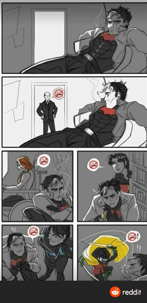 Funny Doodle Art, Dc Comics Funny, Superman X Batman, Batfamily Funny, Robin Comics, Univers Dc, Batman Funny, Batman Comic Art, Dc Comics Artwork