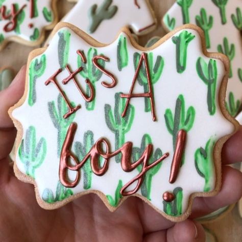 #cactuscookies #onesiecookies #babyboycookies #cactusbabyshower #genderrevealcookies  #babyshowercookies #LeagueCityCookies #HoustonCookies  #BirthdayCookies #CustomSugarCookies #DecoratedSugarCookies #BirthdayCookies #BestCookiesEver #MyFingersHurt #RoyalIcingCookies #ArtsyCookies #BeautifulCookies #GorgeousCookies #ElegantCookies Nom Nom Cookies (@nomnomcookiesnow) Let’s Taco Bout A Baby, Western Gender Reveal Cookies, Taco Bout A Baby Gender Reveal, Baby Boy Cookies, Elegant Cookies, Gender Reveal Cookies, Onesie Cookies, Best Cookies Ever, Shaped Cookies