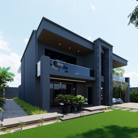 The 5 bedroom Villa visuals. Designed and rendered by @closer2reality Proposed residential building to be built in Zanzibar. #architecture #render #exterior #design #house #daressalaam Zanzibar Architecture, Architecture Render, 5 Bedroom Villa, Dar Es Salaam, Residential Building, Design House, Exterior Design, Built In, Villa