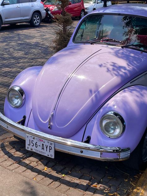 Beetle, car, volkswagen, purple beetle, lilac car, purple car, vintage purple car, mexico, coyoacan Beetle Car Volkswagen, Purple Beetle, Lavender Car, Car Purple, Bug Car, Carros Vintage, Purple Car, Beetle Car, Car Vintage