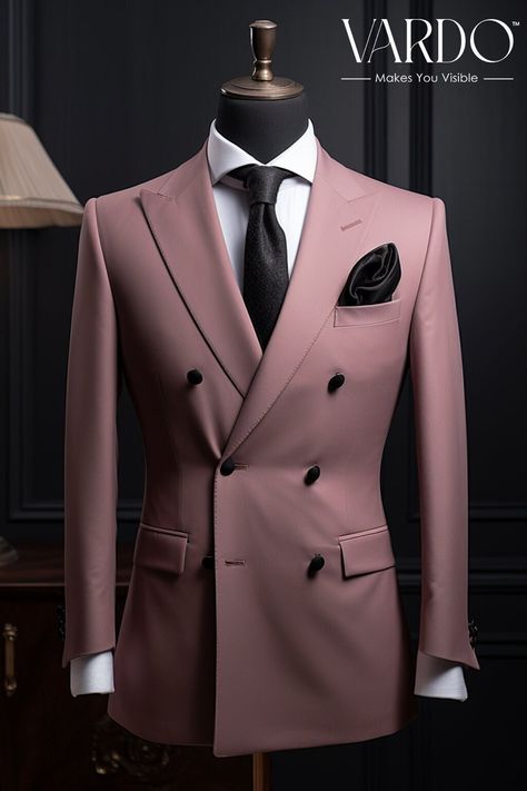 >>ORIGINAL ARTWORK AND CONTENT, PLEASE DO NOT COPY<< Men Suits, Suits For Man, Men's Double Breasted Dusty Rose Suit -Stylish Formal Blazer and Pants Set  Formal Attire, Formal piece Wedding Suit, Double Breasted, Formal Fashion Slim Fit Suit. Elevate your style with our sophisticated men's double-breasted dusty rose suit. This exquisite formal blazer and pants set exudes timeless charm and modern elegance. Crafted with precision and attention to detail, it's a must-have addition to your wardrobe for special occasions or formal events. 👔 Key Features: ✨ Premium Quality: Tailored to perfection, this suit is made from high-quality materials that ensure durability and comfort. 🌸 Unique Color: The dusty rose hue adds a touch of uniqueness to your ensemble, making you stand out effortlessly. Dusty Rose Suit Men, Outfit Wedding Men, Latest Coat Pant For Men Suits Wedding, Unique Suits For Men, Dusty Rose Suit, Rosé Suit, Double Breasted Suit Men, Best Wedding Suits, Mens Casual Suits