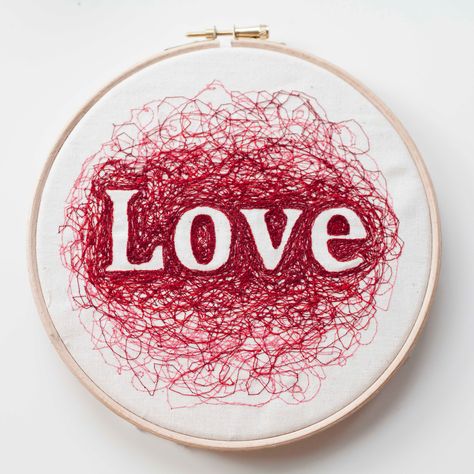 Embroidery and typography, Love Text Embroidery Ideas, Embroidery Typography, Typography Embroidery, Embroidery Letter, Embroidery Lessons, Typography Love, Typography Lettering, Hoop Embroidery, Diy Clothes Design