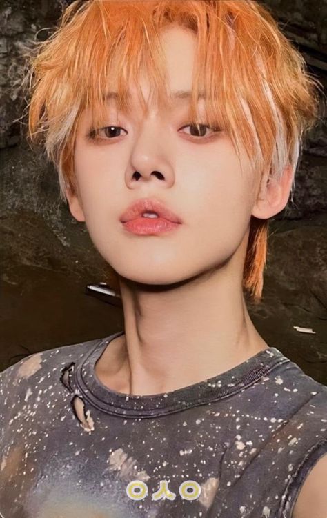 Yeonjun Orange Hair, Kpop Idol Hair, Choi Daniel, Choi Yeonjun, Orange Hair, Ginger Hair, Kpop Wallpaper, Photo Cards, Mini Albums