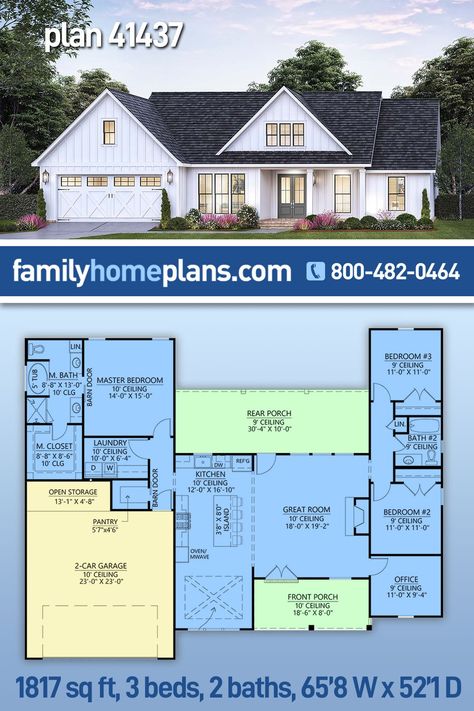 3 Bed 2 Bath Floor Plans Home, Farm Homes Country 3 Bed Room, Back Split House Floor Plans, 3 Bedroom Floor Plans With Garage, 3 Bed 2.5 Bath Open Floor Plans, 3 Bedroom Home Floor Plans One Level, Budget Friendly House Plans, 1800 Sq Ft House Plans Farmhouse, Floor Plans Traditional