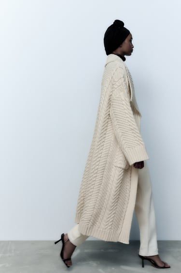 Zara Knitwear, Pull Oversize, Floral Knit, Long Sweater, Knitted Coat, Platform Ankle Boots, Knit Set, Knitwear Women, Sport Fashion