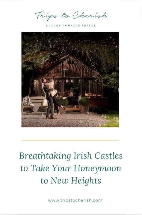 Let the enchanting ambiance of Ireland's castles set the stage for your fairy tale beginning. Your love story deserves nothing less than a honeymoon fit for royalty. Ireland is renowned for its romantic castles, making it an ideal destination for a fairytale honeymoon or wedding. Here are the most romantic castles in Ireland for your next romantic getaway.  #cherishedhoneymoons #HoneymoonInIreland #IrishCastles #honeymoonplanner #destinationweddingplanner #proposalplanner #honeymoonexpert Ireland Trip Itinerary, Ireland Honeymoon, Ireland Bucket List, Ireland Road Trip, Dublin Ireland Travel, Ireland Destinations, Irish Castles, Ireland Travel Guide, Romance Travel