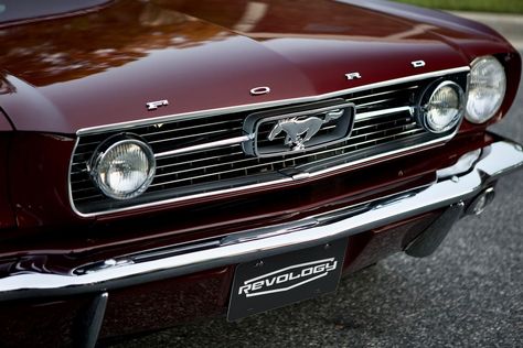 This is a 1966 Mustang GT Convertible in Vintage Burgundy Metallic. It has Black/Burgundy two-tone interior. This car has 17x8 Styled Aluminum Charcoal wheels. It features a 460hp Ford 5.0L Ti-VCT Coyote DOHC V8 engine and a 10R80 10-speed automatic transmission. Burgundy Car, 1966 Mustang Gt, Cherry Red Mustang, White Mustang, Mustang 1966, Old Red Mustang, Ford Mustang 1969, 1965 Mustang Convertible, Mustang Gt Convertible