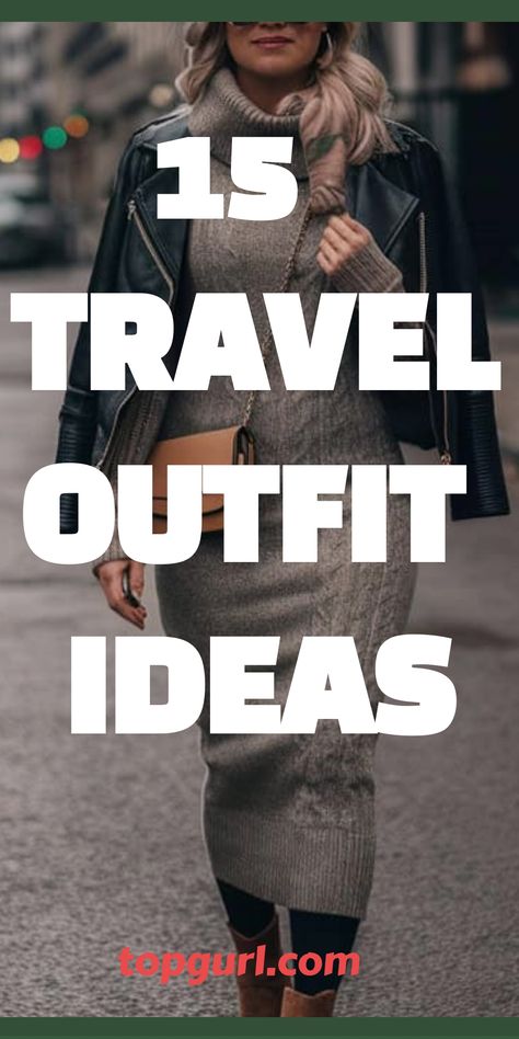 Hit the airport runway in style with our guide to chic and comfortable travel outfits that promise to make every journey unforgettable. Cute Fall Travel Outfits, Flying Outfit Travel Winter, Chic Plane Outfit, Comfy Travel Outfit Fall, Outfit Ideas For Trip, Train Outfit Travel, Train Travel Outfit, Black Travel Outfit, Fall Travel Outfits Women