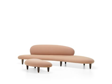 Vitra Freeform - novalis-o Design Vocabulary, Vitra Design Museum, Vitra Design, 1950s Design, Organic Forms, River Stones, Interior D, Fabric Ottoman, Authentic Design