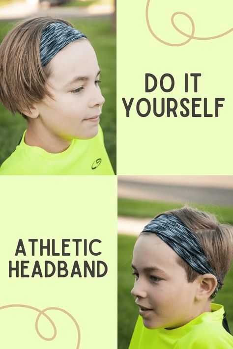 Athletic Headbands Hairstyles, Diy Bow Headband, Boy Headbands, Headbands Diy, Hair Bands Diy, Sewing Men, Sewing Headbands, Big Bow Headband, Jersey Headband