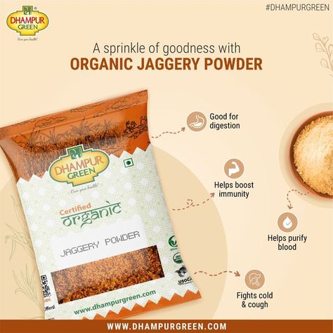 Jaggery Powder, Food Infographic, Food Photoshoot, Etsy Shop Banner, Food Banner, Bakery Packaging, Photoshop Projects, Social Media Poster, Webpage Design