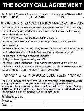 This document should definately be signed before each and every booty call to avoid any sentimental attachment and unnecessary calling. Ma... Cuddle Buddy Application, Funny Awards Certificates, Best Friend Application, Girlfriend Application, Boyfriend Application, Funny Certificates, Friend Application, Calling Quotes, Funny Awards