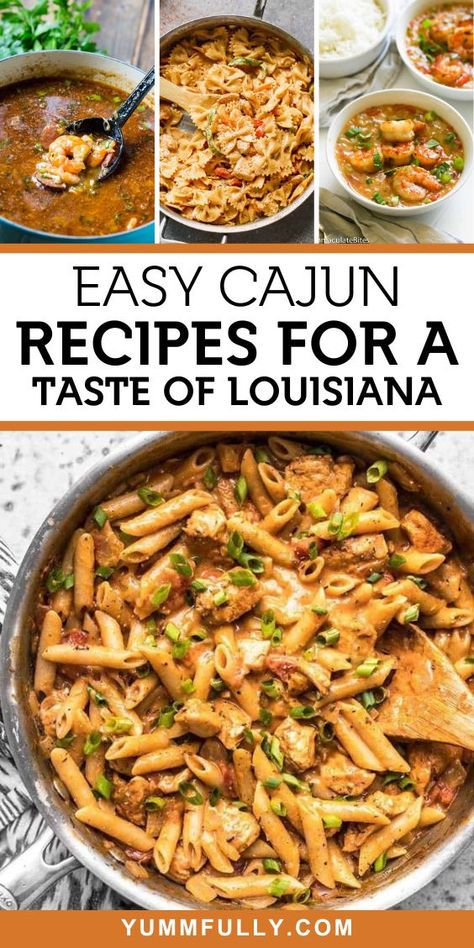 21  Easy Cajun Recipes for a Taste of Louisiana - Yummy and fully Cajun Dishes Louisiana, Easy Cajun Recipes, Creole Recipes Louisiana, Easy Creole Recipes, Authentic Louisiana Recipes, Cajun Recipes Louisiana, Cajun Recipes Easy, Cajun Cooking Recipes, Easy Cajun