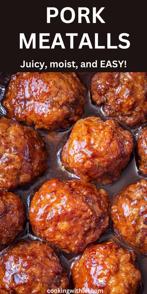 These ground pork meatballs are perfect any night of the week. The meatballs are juicy, and bursting with the Asian seasoning. Sauce For Pork Meatballs, Pork Meatballs And Gravy, What To Do With Ground Pork, Recipe With Ground Pork, Things To Make With Ground Pork, Pork Ground Recipes, Pork Meatball, Pork Balls Recipe, Pork Meatballs Asian