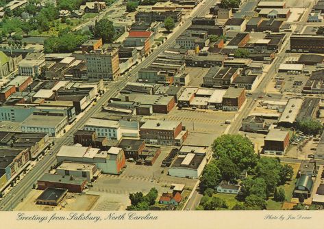 Salisburt NC Burlington North Carolina, Salisbury North Carolina, Beach Boardwalk, Salisbury, Charlotte Nc, Aerial View, Old Photos, North Carolina, City Photo