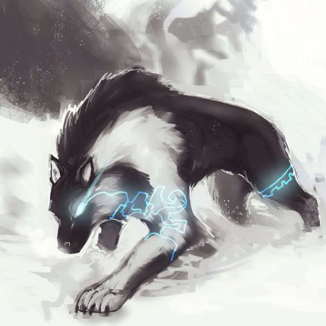 Lightning wolf Link Concept Art, Wolf Link, Twilight Wolf, Mystical Animals, Wolf Artwork, Fantasy Wolf, Wolf Spirit Animal, Werewolf Art, Mythical Animal