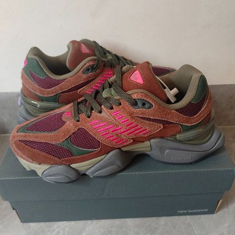 New Balance 9060 Burgundy Pink/Brown New Balance 9060, Balance Shoes, New Balance Shoes, Pink Brown, Good Luck, Me Too Shoes, New Balance, Bring It On, Plus Fashion