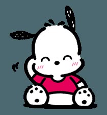 Pochacco – LINE stickers | LINE STORE Paper Flower Printable Templates, Long Way Home, Hello Kitty Characters, Banana Ice Cream, Sanrio Wallpaper, Japanese Cartoon, Cream Flowers, Character Design Animation, Line Sticker