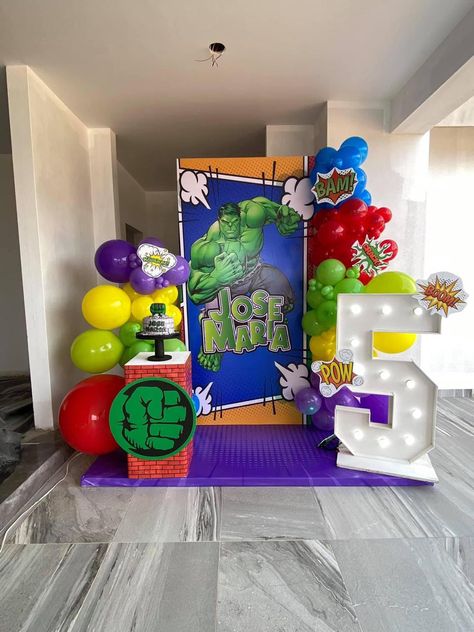 Hulk Decorations Party, Hulk Decorations, Avengers Party Decorations, Hulk Theme, Hulk Birthday Parties, Hulk Party, Marvel Birthday Party, Marvel Party, Hulk Birthday