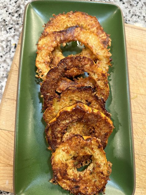 Chouquette Kitchen, Parmesan Acorn Squash, Acorn Squash Rings, Short Rib Beef Stew, Squash Rings, Recipes Squash, Parmesan Squash, Crispy Parmesan Potatoes, Squash Bake