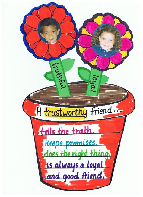 An activity to do for Trustworthiness  After reading the Empty Pot Honesty Lesson, Pillars Of Character, Character Lessons, Character Activities, Emotions Preschool, Emotional Activities, Teaching Character, Ponytail Braid, Character Counts