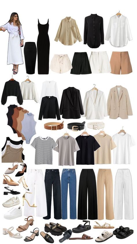 French Minimalist Fashion, Prept Capsule Wardrobe, Capsule Work Outfits, Wardrobe Capsule Outfits, Office Outfit Capsule Wardrobe, First Dates Outfit, Work Capsule Wardrobe 2024, Work Capsule Wardrobe Business Casual, Casual Summer Outfit Inspo 2024