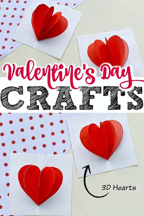 3D Heart Valentine's Day Crafts. DIY Valentine's cards for kids. Free printable template. The Flying Couponer. #valentinesday #papercraftsforkids #homemadecards #3dpapercrafts #valentinesdaycards #papercrafts #valentinesdaycrafts 3d Heart Template Free Printables, Diy Anniversary Card, Fun Holiday Treats, Anniversary Diy, Valentine's Day Decorations, Valentine's Day Crafts, Diy Valentines Cards, Cards Craft, Treat Toppers