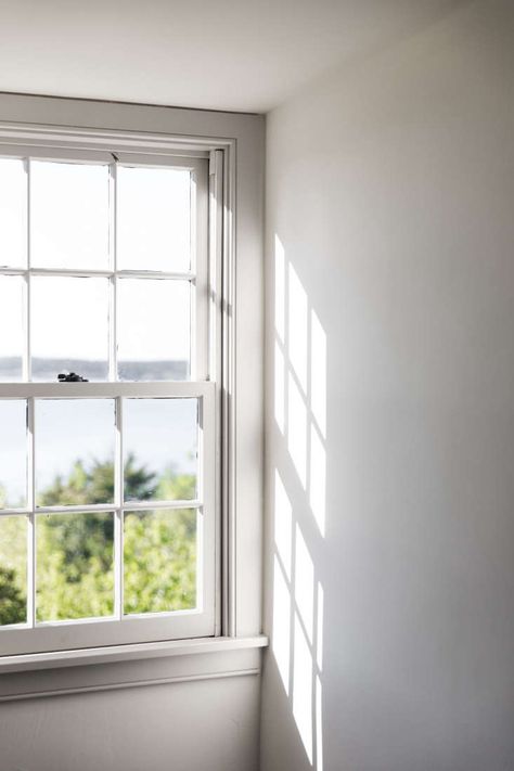 House Interior White, New England Cottage, Built In Hutch, White Window, Instagram Feeds, New England Homes, White Windows, New England Style, Farmhouse Style Kitchen